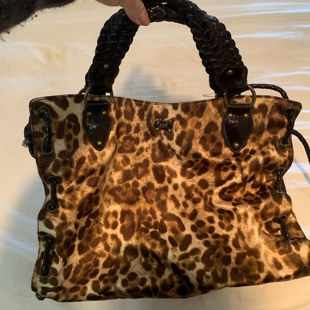 Like new Michael Kors leopard tote bag!